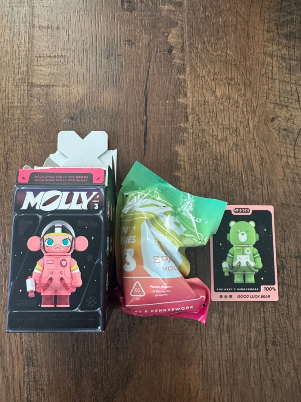 100% Mega Space Molly- Good Luck Bear